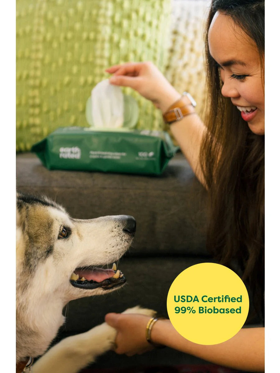 Lingettes de toilettage pour chiens à base de plantes - Lavande