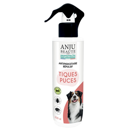 Lotion antiparasitaire pour chien Anju : 250 ml