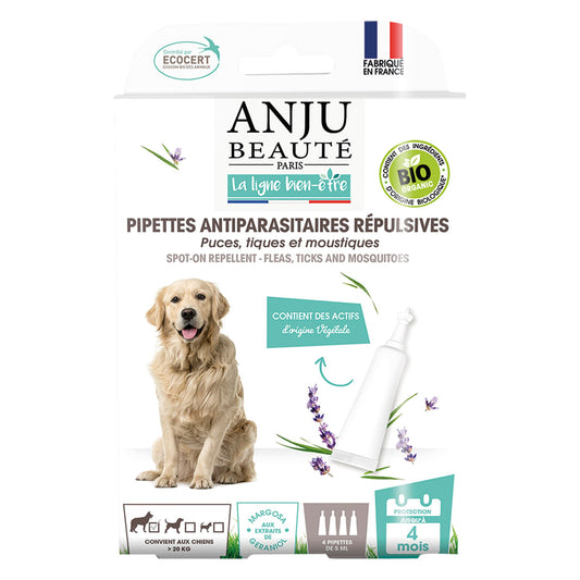 Pipettes Antiparasitaires Répulsives Bio Grand Chien Anju