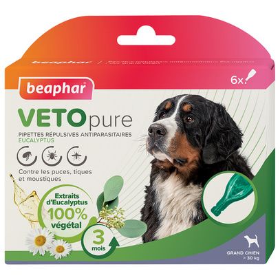 Pipettes insectifuges VETOpure Beaphar Grand Chien